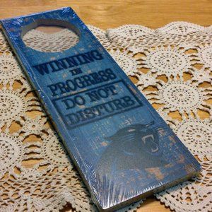 Sports Panthers Door Sign, New in plastic